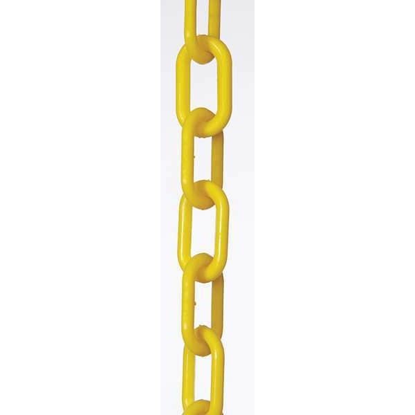 Plastic Chain, Yellow, 100 Ft Length, Gloss, 80002-100