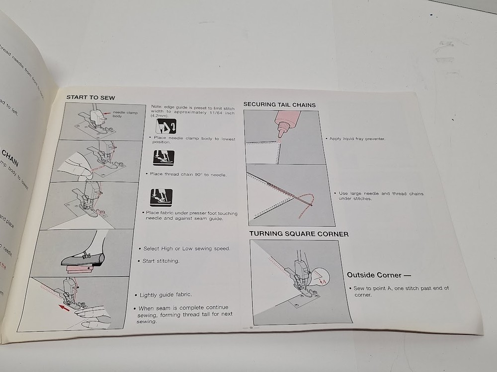 Singer Tiny Serger Model TS380A Manual