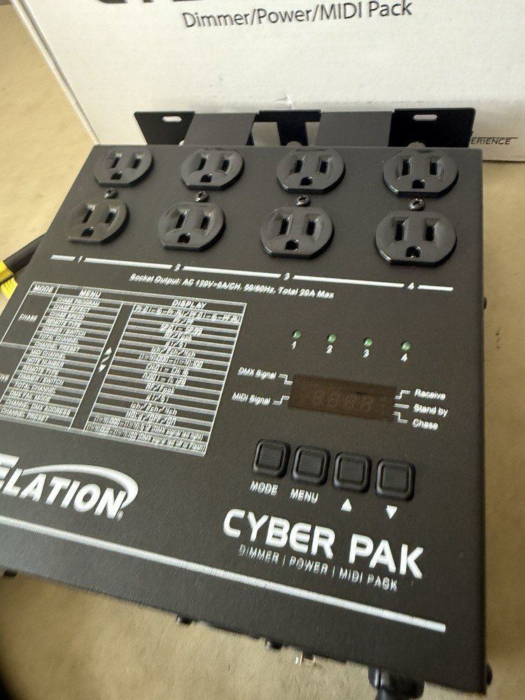 ADJ Products Cyber PAK Stage Lighting Controller - Dimmer, Power, MIDI Pack