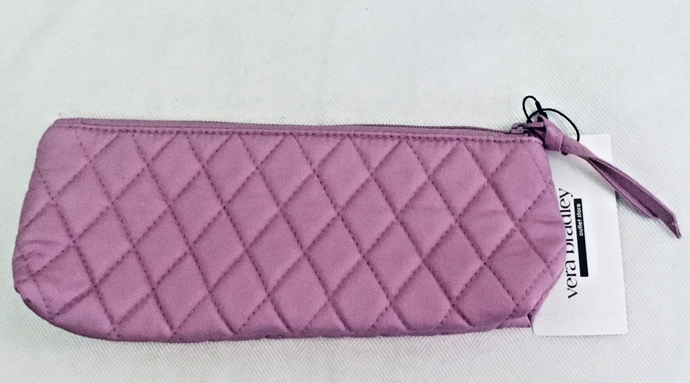 Vera Bradley ~ "Smoky Grape" ~ Essential Pencil Pouch ~ NWT