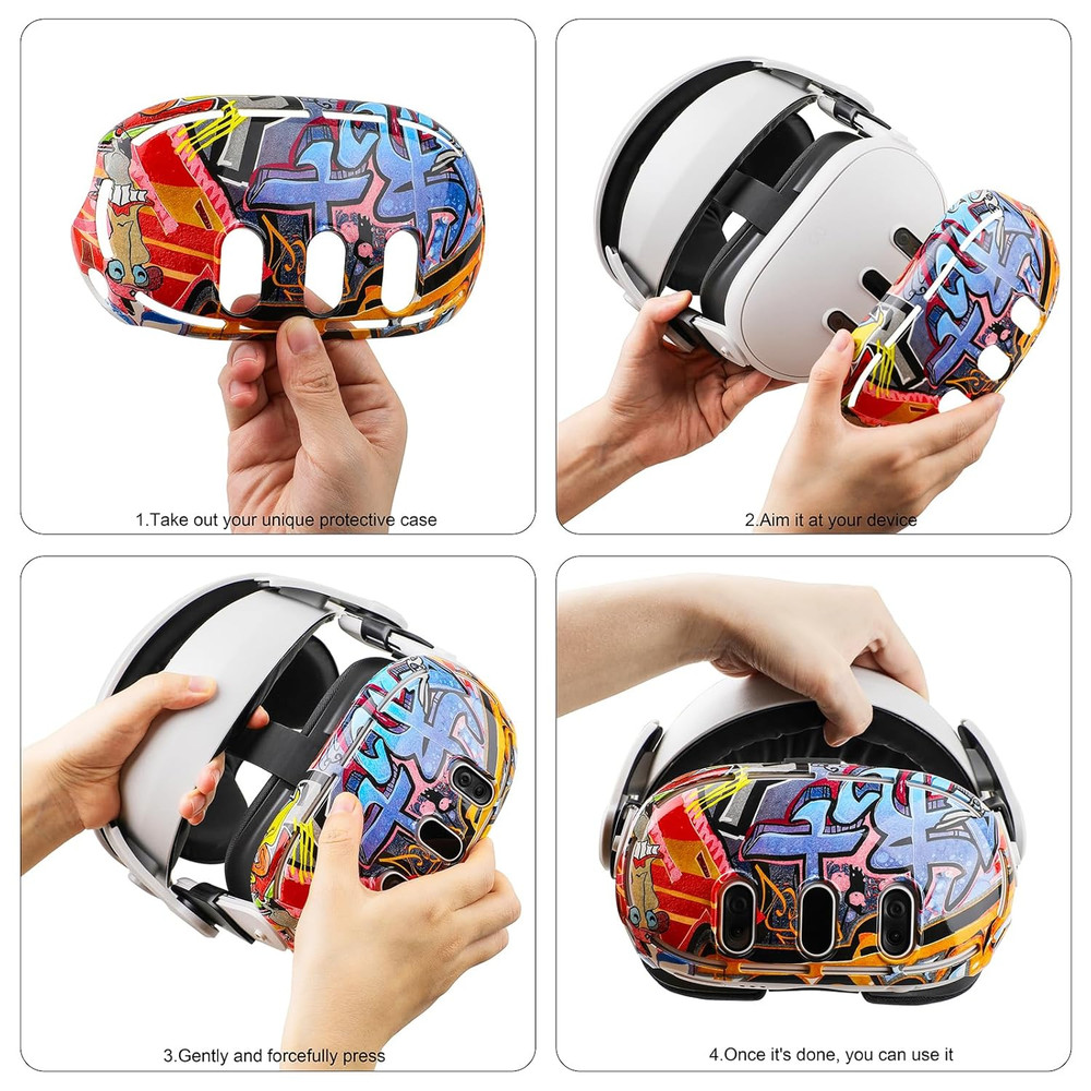 Hard Shell Protector Case Cover for Meta Quest 3,VR Headset Protector for Oculus