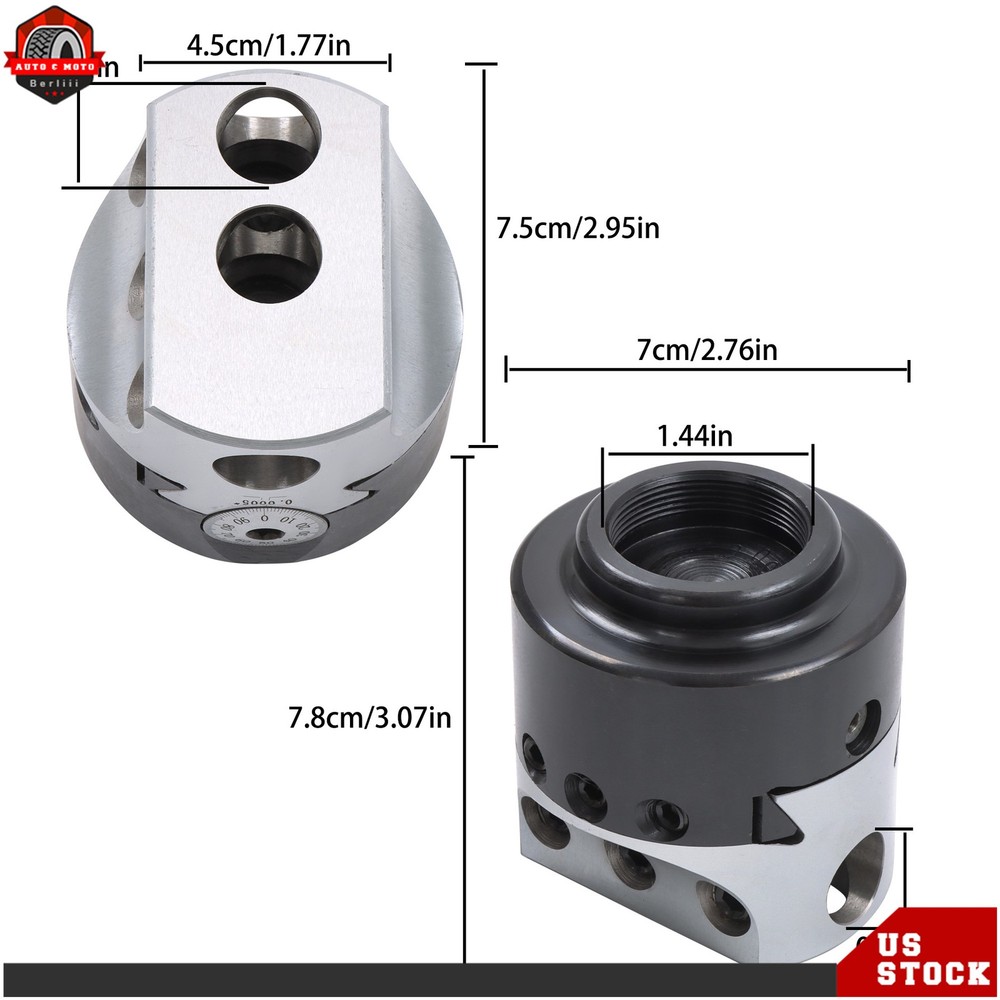 3" High Precision Threaded Boring Head 1-1/2-18" Thread Mount 3/4" Hole Size