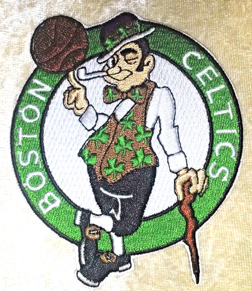 Boston Celtics 3.5" Iron On Embroidered Patch~Free Tracking!