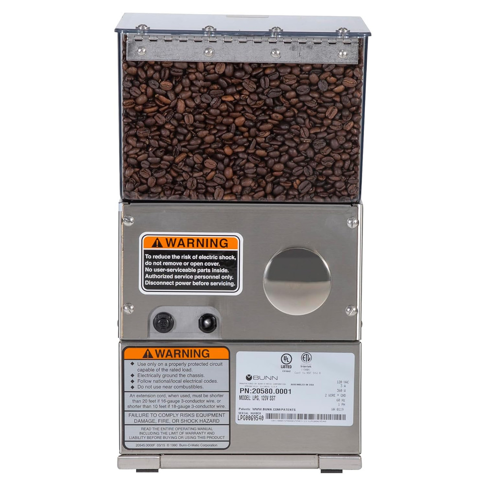 LPG Low Profile Coffee Grinder with 1 Hopper - Precision Portion Control