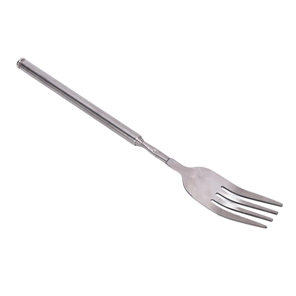 Extendable Fork Stainless Steel Long Handle Telescopic Fork For BBQ Dinner