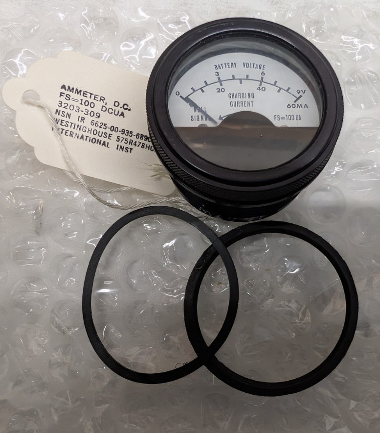 Prime Tech Multimeter Replacement DC 3203-309 Ammeter NSN 6625-00-935-6890 NOS