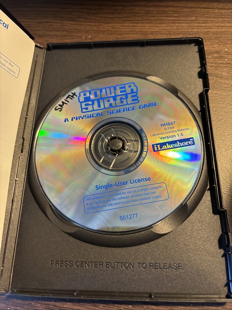 Power Surge: Physical Science Game (2004) CD-ROM - Whiteboard Software