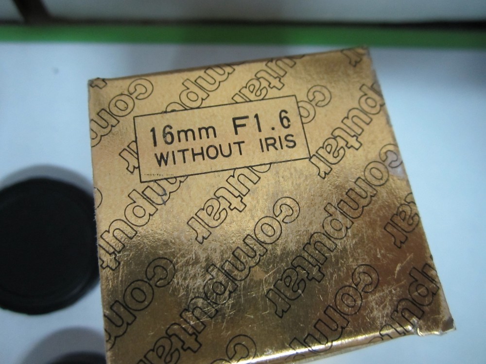 MICROSCOPE PART CAMERA LENS COMPUTAR TV 16 mm AS IS BIN#S2-24