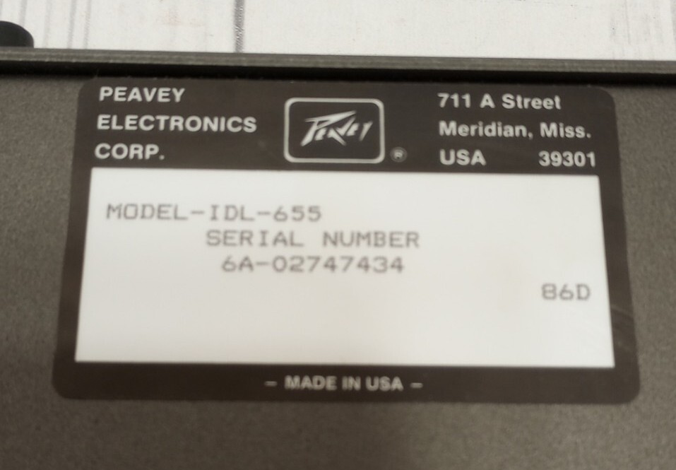 Peavey IDL 655 Digital Alignment System ~Tested & Working~