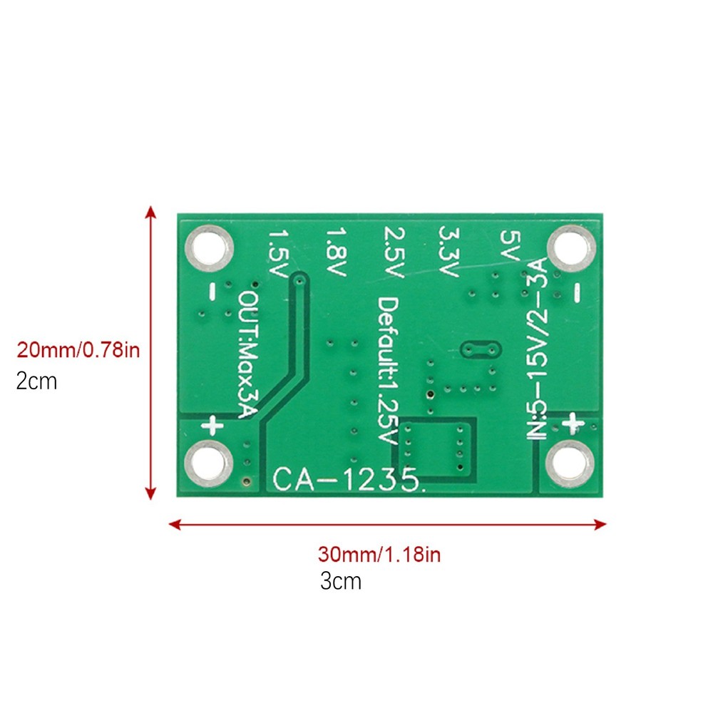 1.25V 1.5 2.5 3.3 5V Output 5-16V Input Step-Down Power Supply Adjustable Module