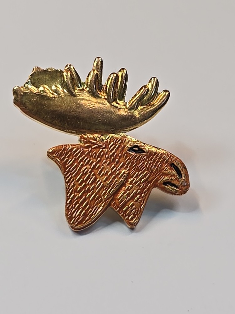Moose Head Lapel Pin