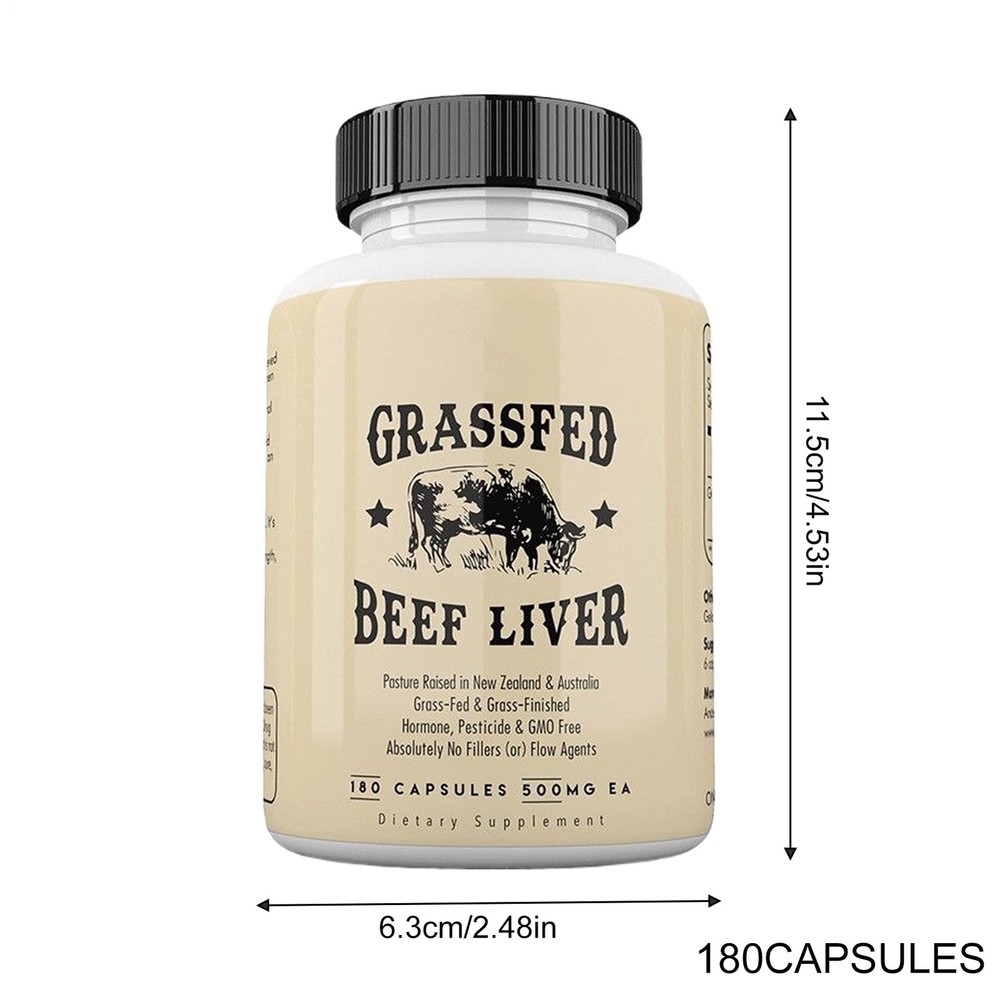 Supplements Grass Fed Beef Liver 180Caps