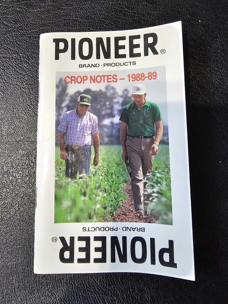 Pioneer Seed Crop Notes 1988-1998