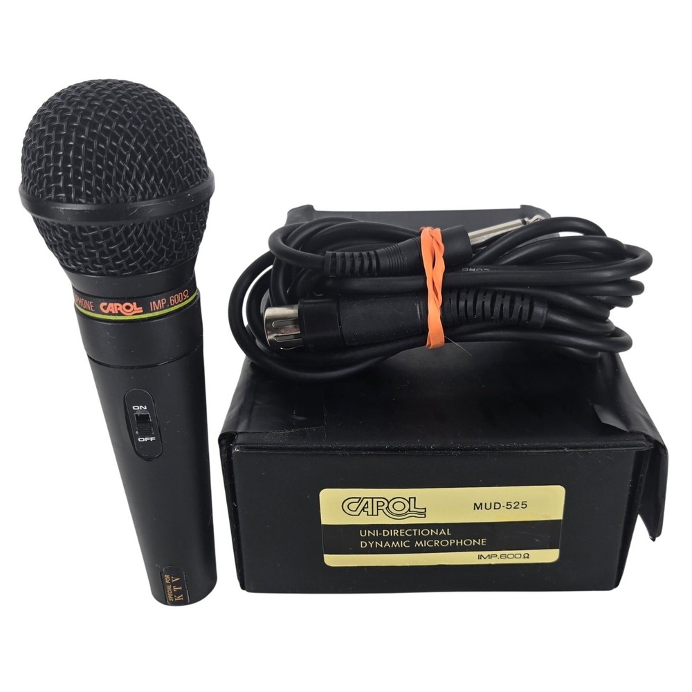 CAROL VINTAGE MUD-525 UNI-DIRECTIONAL DYNAMIC MICROPHONE – FULLY FUNCTIONAL