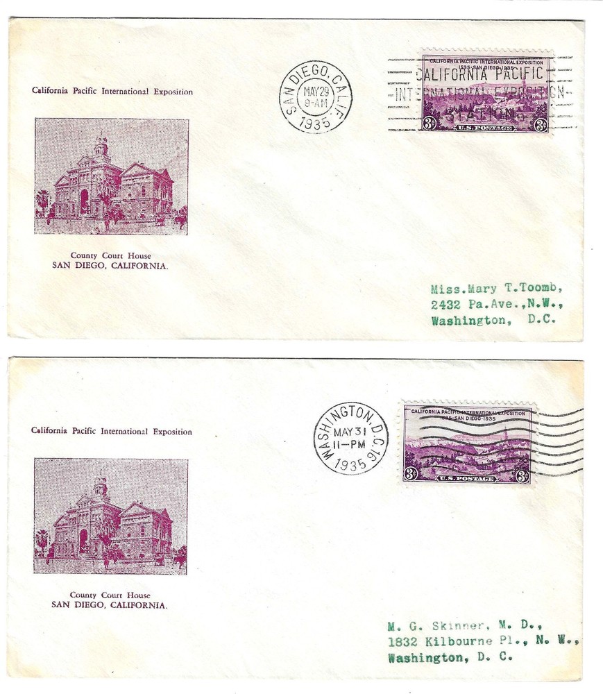 FDC's    773-32      --  Cal-Pac expo  --  Gorham