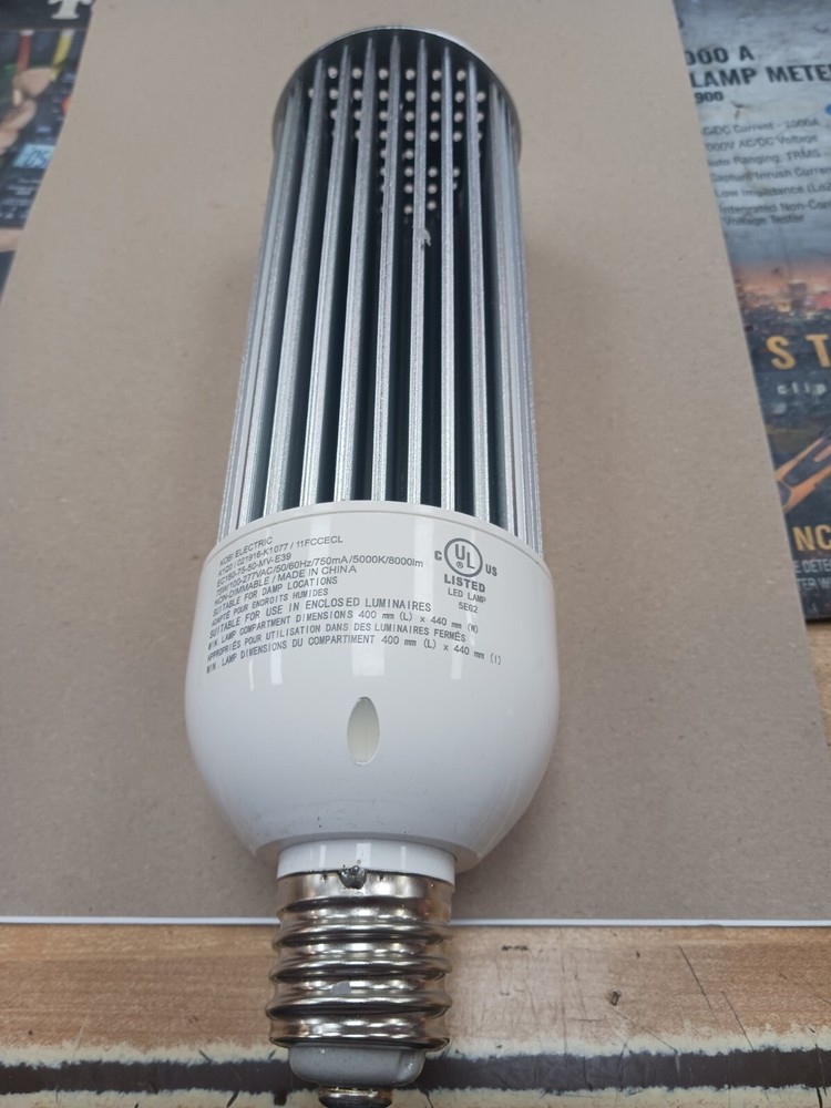 75W LED CORN LIGHT 200W EQUIVALENT 180 DEG DIRECTIONAL E39 BASE 120-277VAC