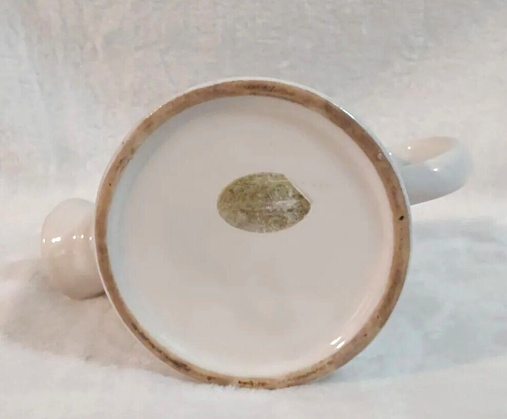 Ceramic Mini Watering Can Pitcher with Pink Roses