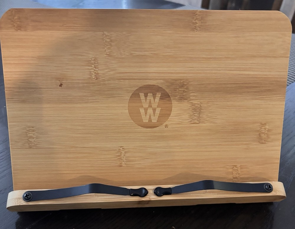 Weight Watchers Bamboo Adjustable Book Holder New