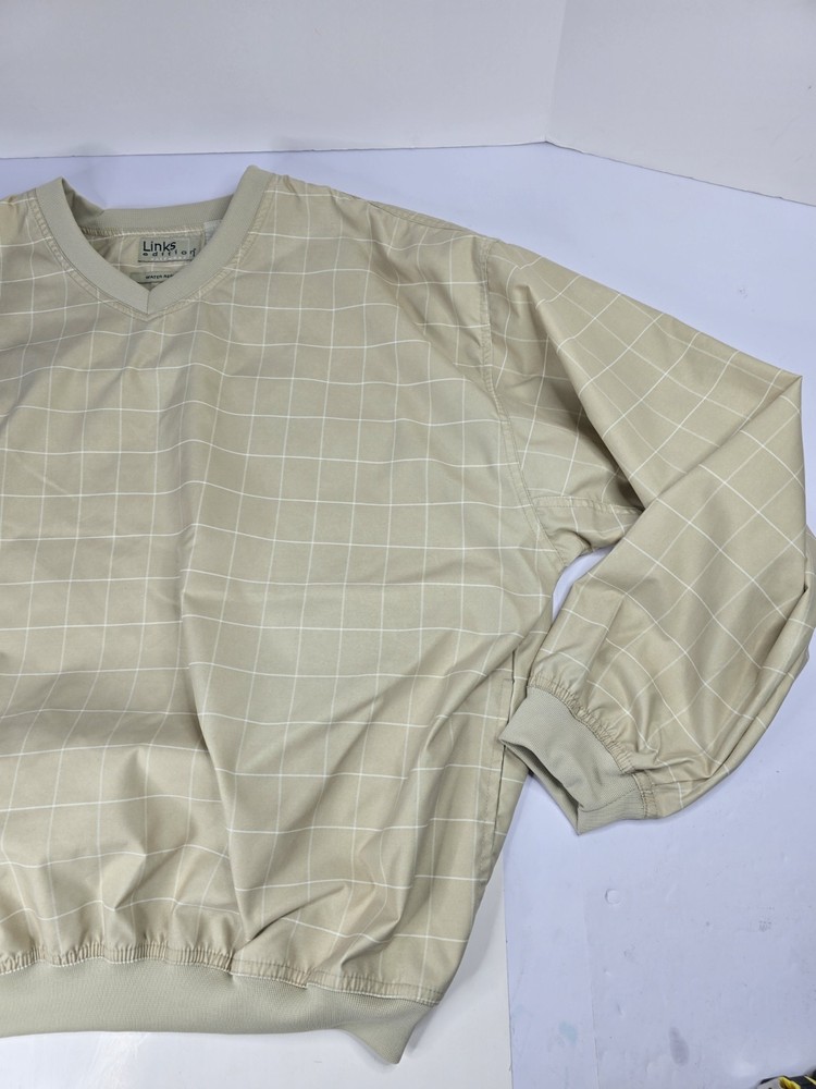 Links Edition Jacket Mens Large Performance Windbreaker Water Resistant Pullover