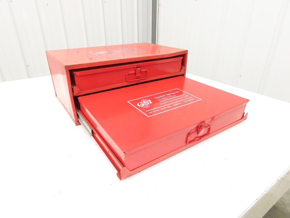 Gardner Spring Assorted Compression Spring Organizer 2 Drawer Tool Box Only