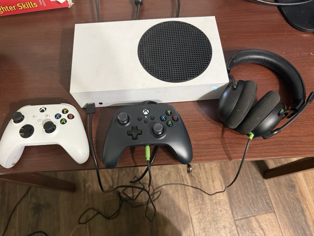Microsoft Xbox Series S 512GB White Console with Two Controllers