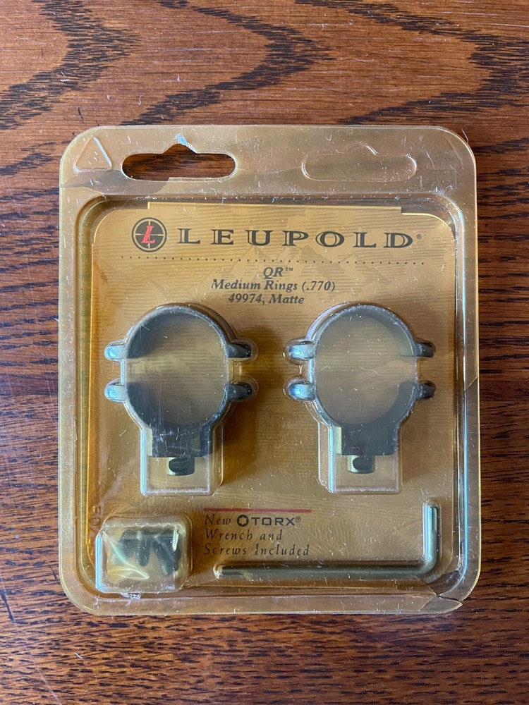 Leupold Quick Release Rings, Medium 49974, Matte Finish