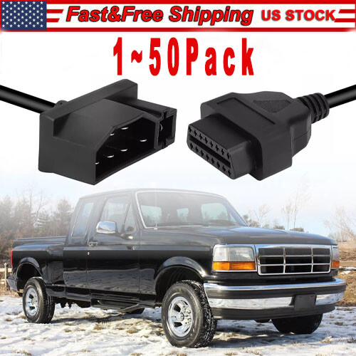 For Ford Engine Repair Tool 7 Pin OBD1 to OBD2 Cable Adapter Code Reader Scanner