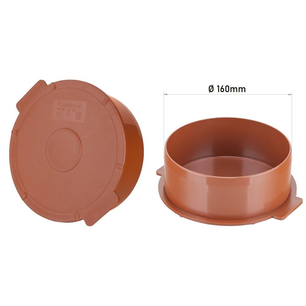 Socket Plug 160mm Underground Drainage Pipe Sewerage Pipe Cap Blank Stop End