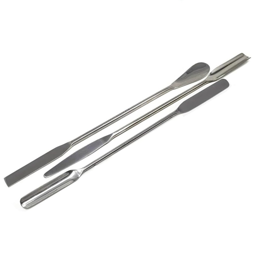 Multi-Purpose Lab Spatulas Double Ended 3Pcs Kit for Science Students