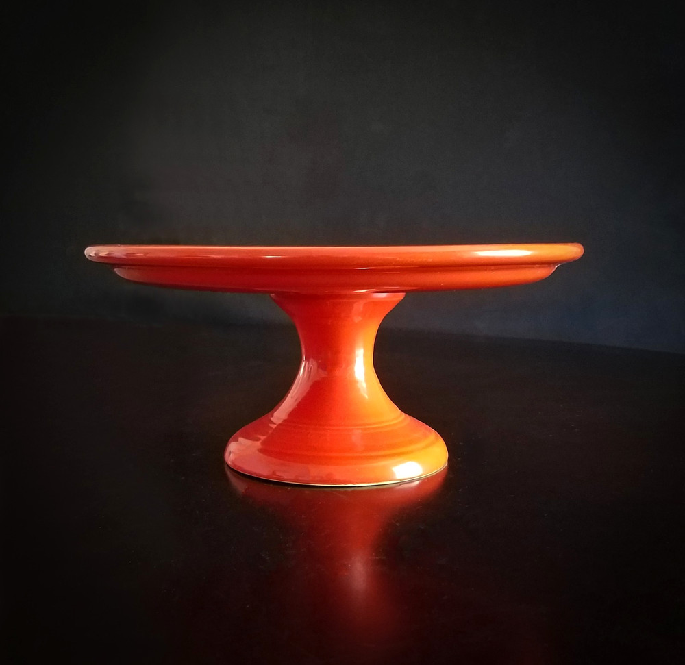 Bauer Vintage Monterey Pedestal Cake Plate