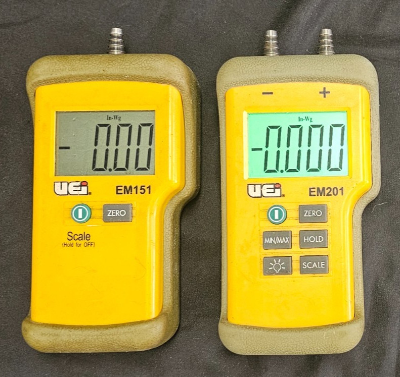 UEi EM151 & EM201 Digital Manometers