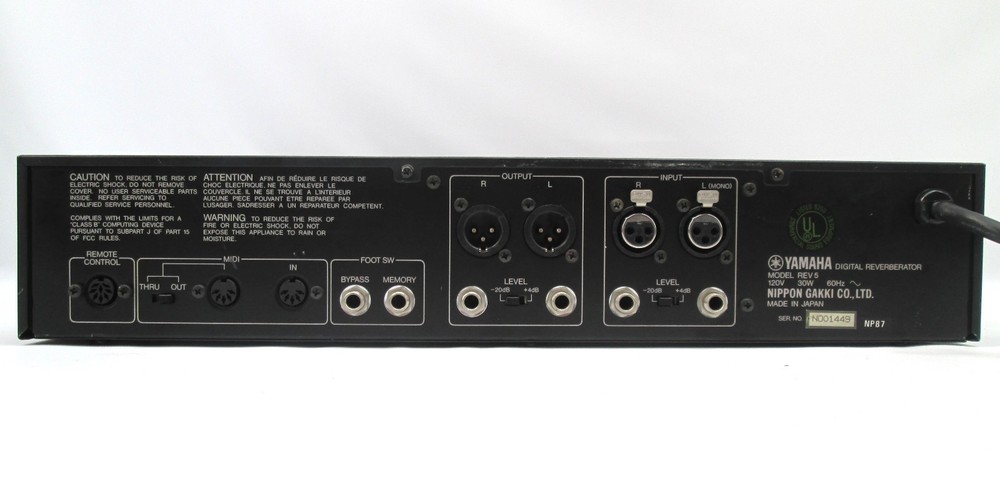 Yamaha REV5 Digital Reverberator REV-5 Reverb Effects Processor