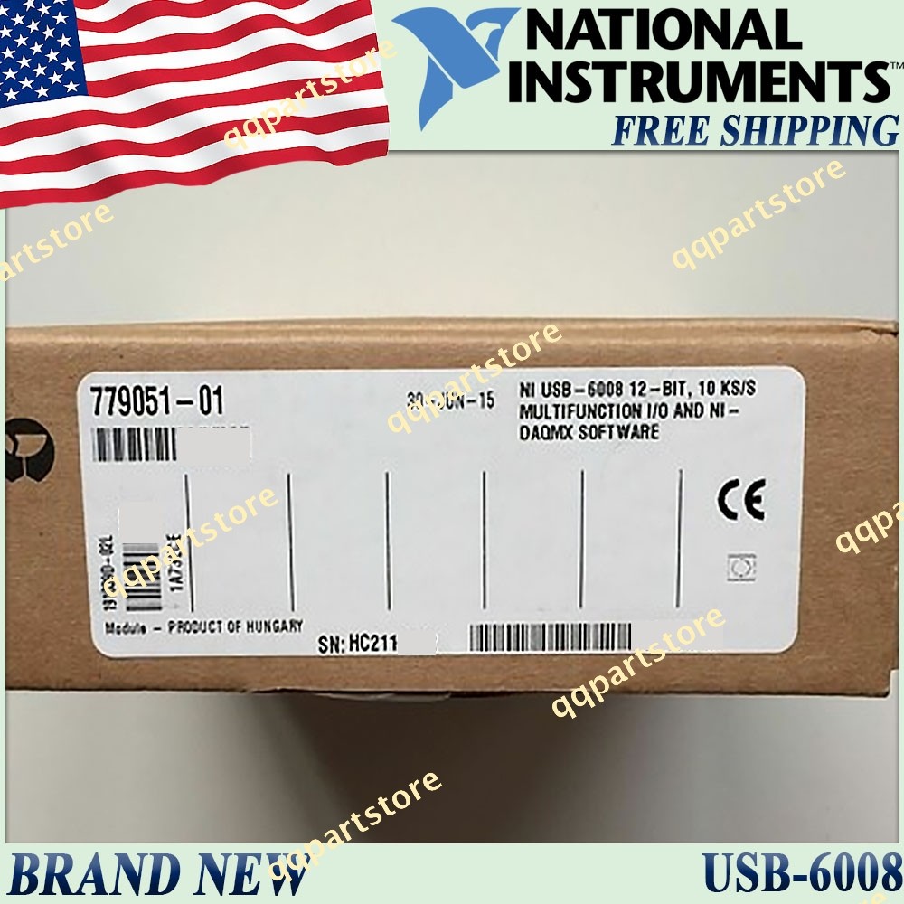 National Instruments USB-6008 Data Acquisition Card NI DAQ Multifunction USstock