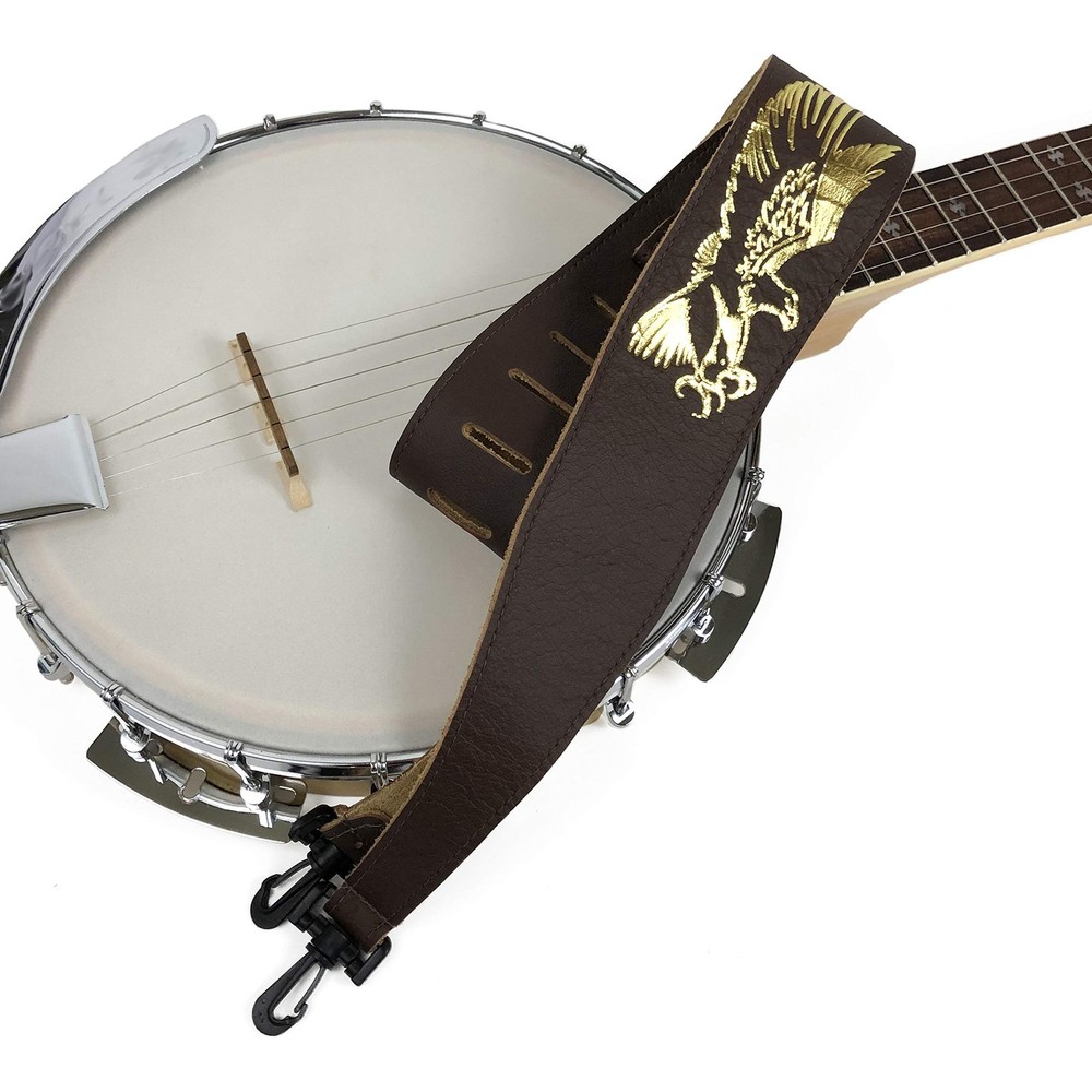 Perri's Leathers, Banjo Flying Eagle Guitar Strap, Polyester and Plastic Comb...