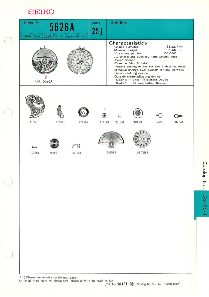 Seiko Parts, Technical and Service Guides bundle (744 docs for models & cal.)