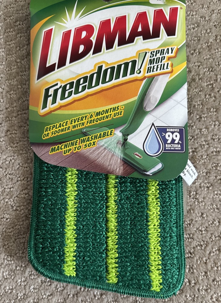 1 Libman Freedom Spray Mop Refill  #4003 Washable Pad
