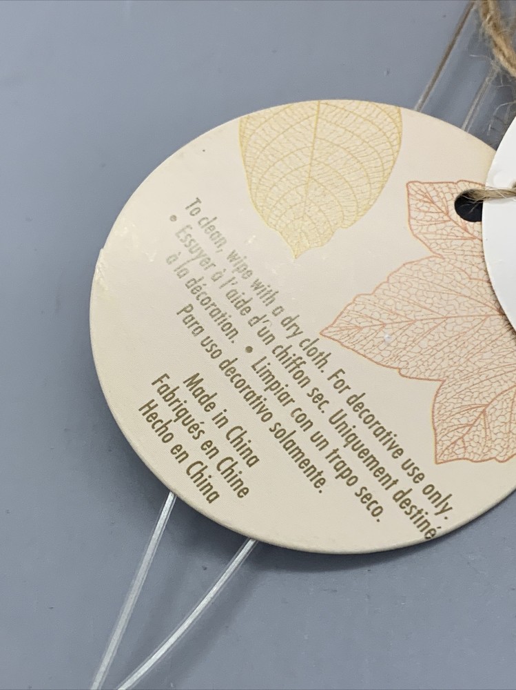 Home Essentials Harvest Large Leaf LED Globe in Rust/Copper