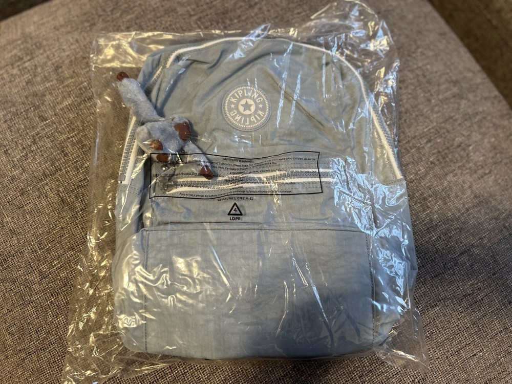 Kipling Rylie Backpack Adjustable Padded Straps Zip Compartments-IN Hand