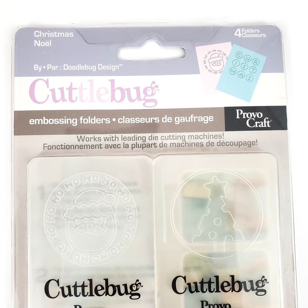 2006 Cuttlebug Embossing Folder-Provocraft-Christmas Noel 4pc
