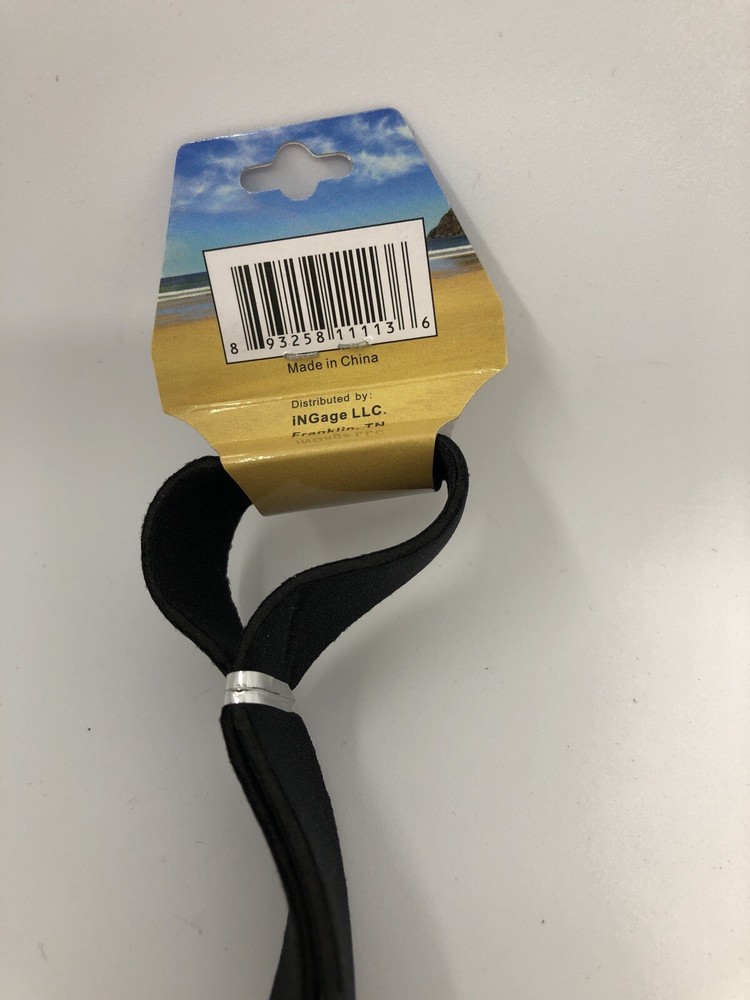 Neoprene Sunglass Strap Retainer Black Color