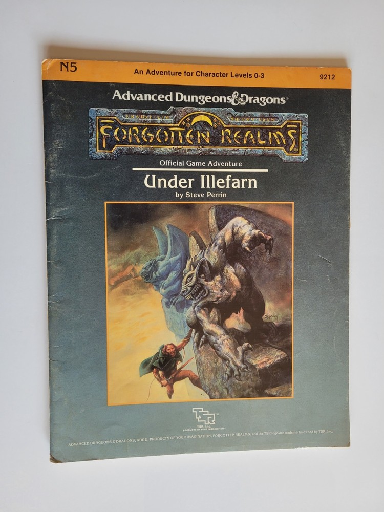 TSR AD&D N5 Under Illefarn Advanced Dungeons & Dragons Forgotten Realms Module