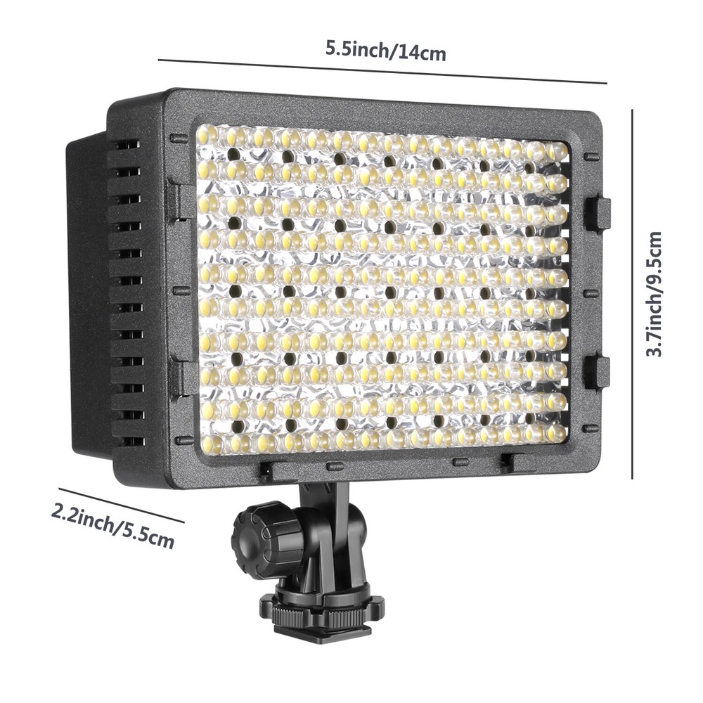 Neewer 160 LED CN-160 Dimmable Ultra High Power Panel Digital Camera Light