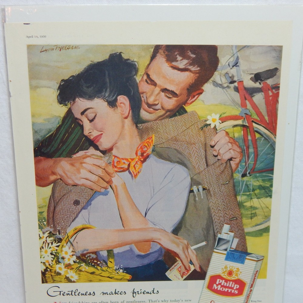 1956 PHILIP MORRIS CIGARETTE ADVERTISEMENT