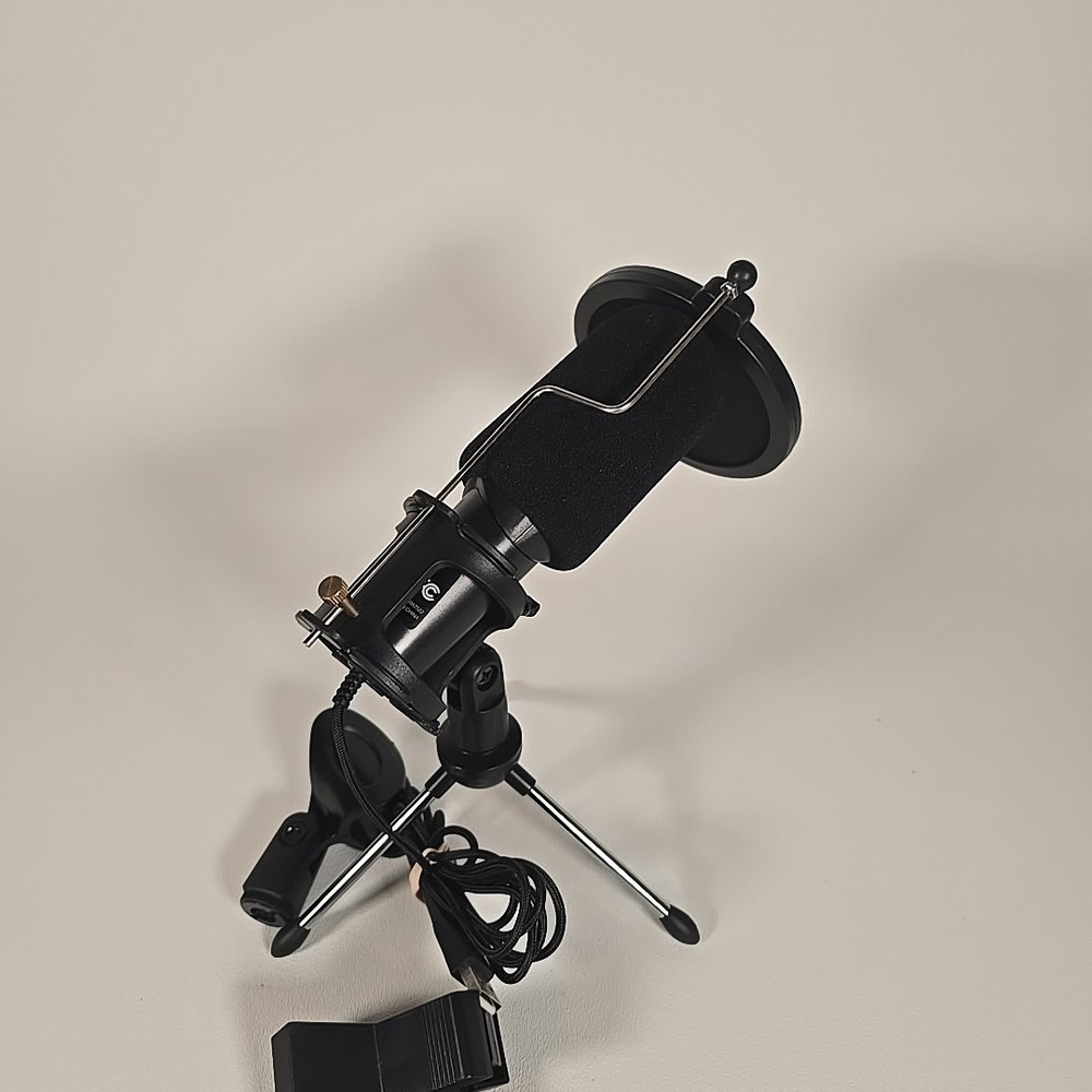 Pc Microphone w/Filter BL Model Mu28006 Includes USB & Mic Stand & Attachments