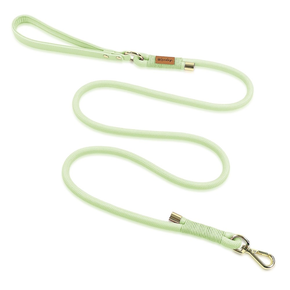5FT Rope Dog Leash - Polyester Rope with PVC Soft Padded Handle Rustproof 360...