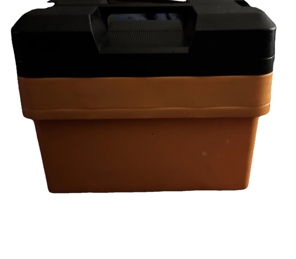 Snap On Tool 2 Tray Drawer Poly Toolbox KRW200G Orange & Black With Strap
