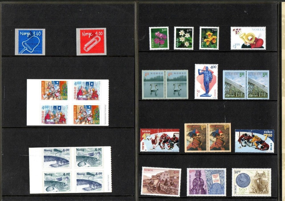 NORWAY 1999 Official Stamp Year Set in Folder Complete.