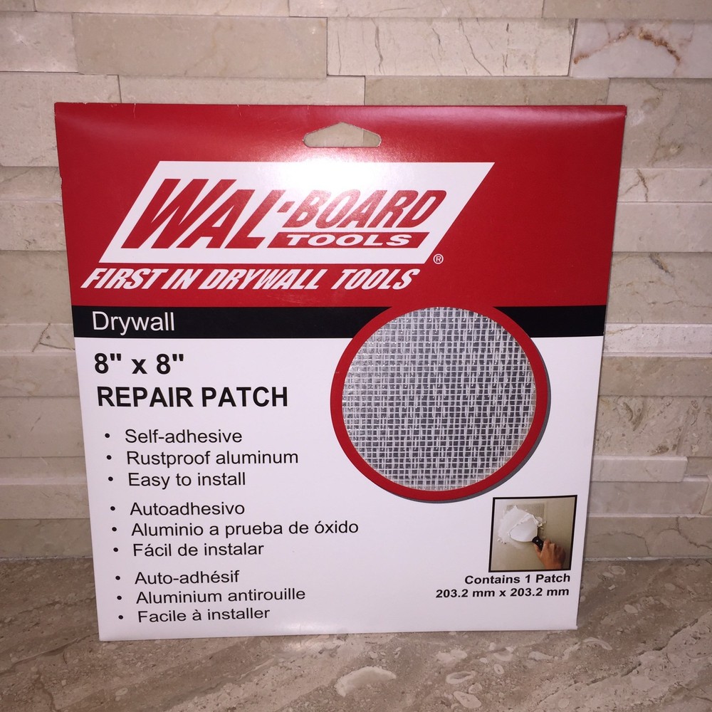 WAL BOARD TOOLS 8" X 8" DRYWALL REPAIR PATCH