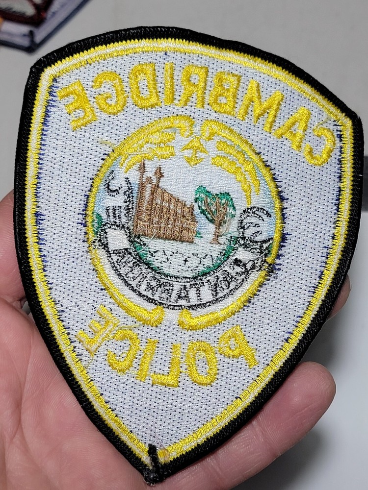 LE6 Police patch Massachusetts Cambridge