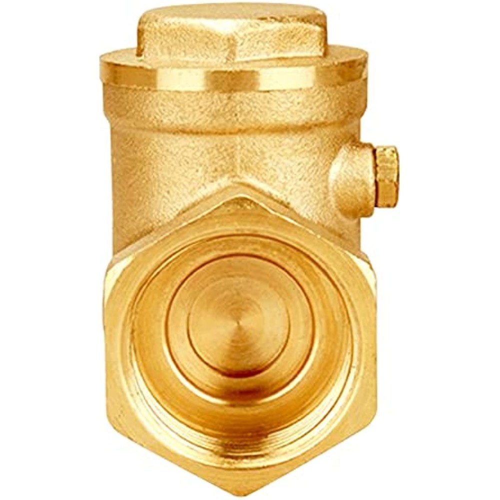 Solid Brass Horizontal Swing Check Valve 3/4" Female Thread Non-return One-Way